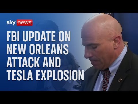 FBI news conference on New Orleans attack and update on Las Vegas Tesla explosion - Watch in full