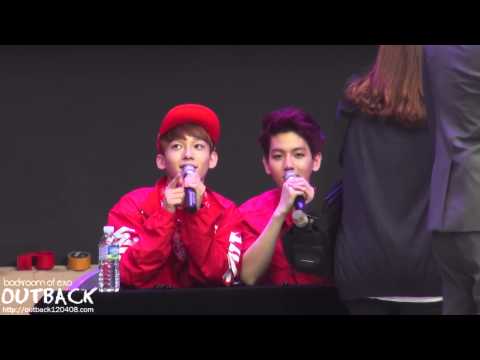 130608 EXO 일산팬사인회 - 헬기카메라 보고 놀라는 백현, 종대, 세훈