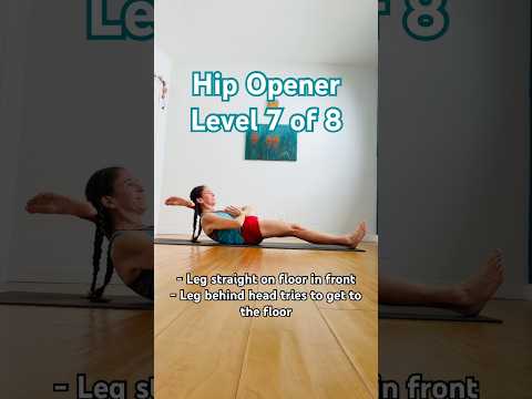 Reclining HIP OPENERS 🧘‍♀️ Beginners to Advanced Yoga 🧘‍♀️ Level 7 of 8 (Eka Pada Sirsasana)