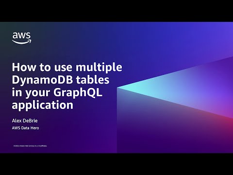 How to use multiple DynamoDB tables with GraphQL | Amazon Web Services