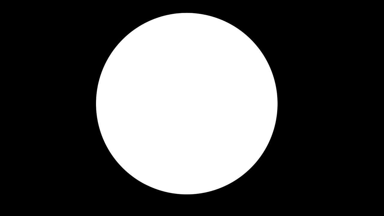 В круге белом