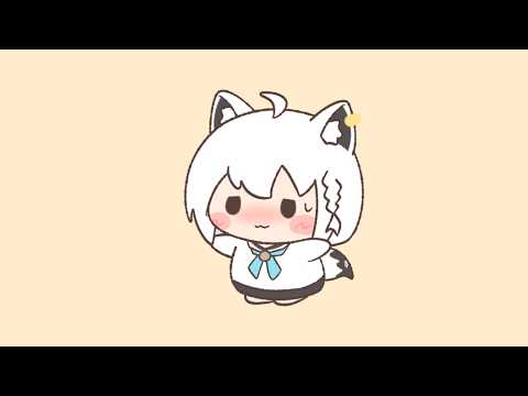 【手描き】ファンサ【白上フブキ/ホロライブ】