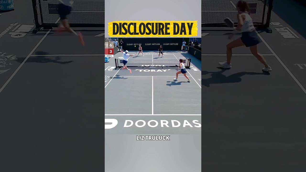It’s officially Pickleball Disclosure Day 👽