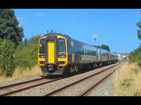 158810 and 158773 passing Skegness Foot Crossing (16/08/24)