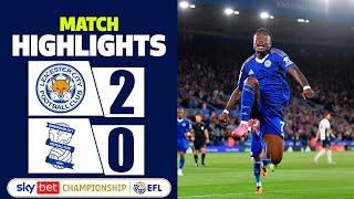 Leicester vs Birmingham | 2-0 | Highlights | Championship 2025 | birmingham leicester