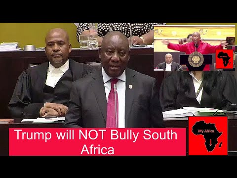 Ramaphosa Assures Julius Malema "We Will Not Be Bullied By Trump"