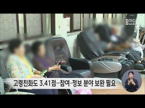 고령친화도 3.41점‥참여·정보 분야 <strong>보완</strong> 필요