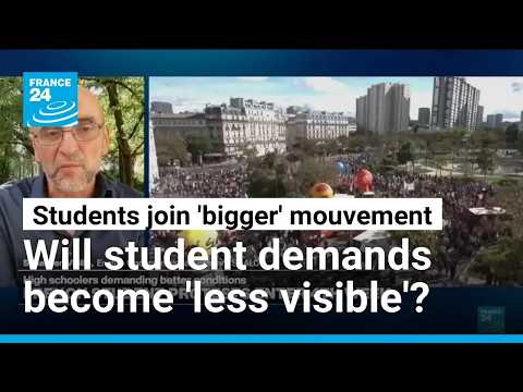 France’s student protests: Larger crowds risk overshadowing students’ demands • FRANCE 24
