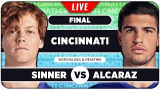 SINNER vs ALCARAZ • ATP Cincinnati 2025 Final • LIVE Tennis Watchalong