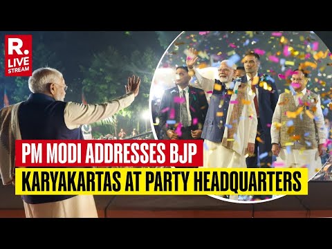 PM Modi Delivers Inspirational Address to BJP Karyakartas at the Party Headquarters in New Delhi