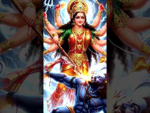 माँ दुर्गा और महिषासुर का युद्ध | Durga Maa vs Mahishasur | #ai #durgapuja #shorts