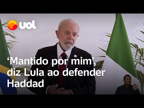 Lula defende Haddad após reunião do G7: 'Jamais ficará enfraquecido’