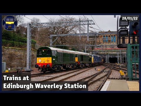 *LSL Class 20s* Trains at Edinburgh Waverley Station | 28/01/22