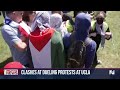 More college campus protest arrests over war in Gaza, tensions spill over at UCLA  - 02:21 min - News - Video