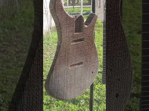 I built this guitar out of cardboard