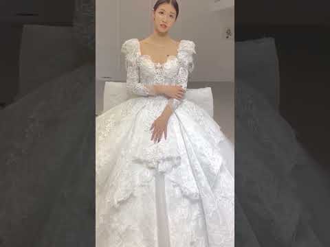The Viral White Crystal Bridal Dress Everyone’s Talking About 👰✨ #shorts  #shortvideo #shortfeed