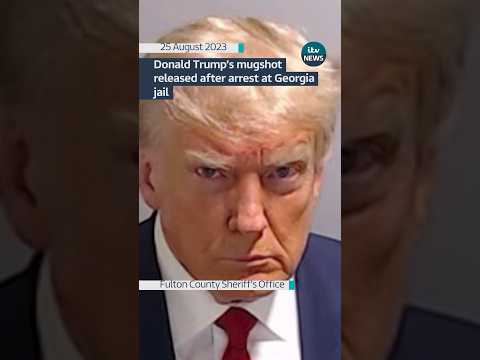 Donald Trump’s mugshot released #itvnews #news #uspolitics #donaldtrump #georgia #uselection