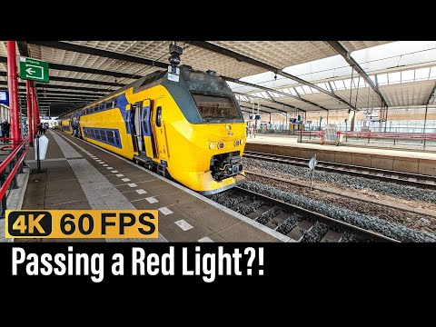 Train Cab Ride NL / Passing a Red Light?! / Lelystad - Schiedam - Amsterdam / VIRM IC / May 2024