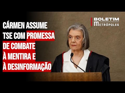 Cármen assume TSE com promessa de combate à mentira e à desinformação