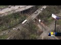 Trash truck falls from bridge in Baltimore crash  - 01:02 min - News - Video