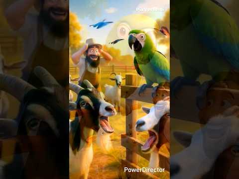 Tota Bakriya Ke Sath Rah Kar Bakri Ki Awaz Nikale Laga !! #ytshorts #funny #youtubeshorts #cartoon