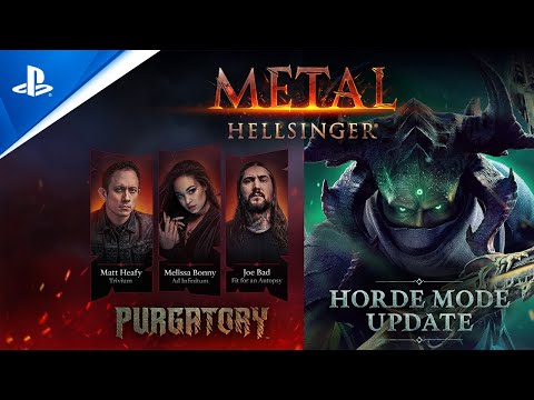 Metal: Hellsinger - Purgatory DLC and Free Horde Mode Trailer | PS5 Games