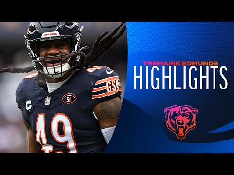 Tremaine Edmunds Top Plays of the 2023 Regular Season | Chicago Bears video clip