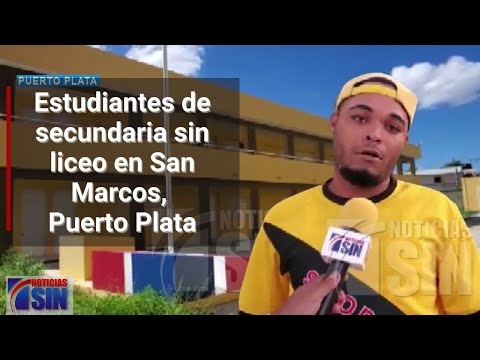 Estudiantes de secundaria sin centro de estudio en Puerto Plata