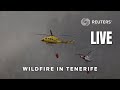 LIVE: Wildfire rages on Spanish island of Tenerife