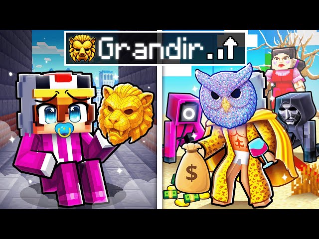 Grandir en tant que VIP au Squid Game Minecraft !