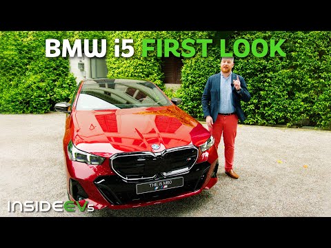 2024 BMW i5: InsideEVs First Look Debut | Electric 5 Series