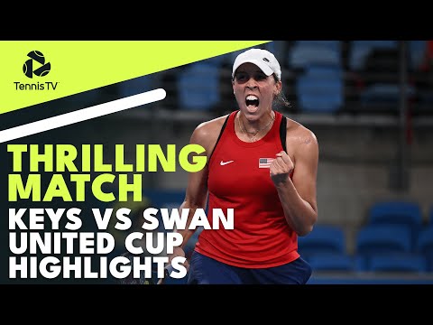 Swan vs Keys THRILLING Match | United Cup 2023 Highlights