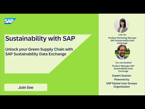 Unlock your green supply chain with SAP Sustainability Data Exchange