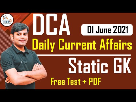 01 Jun 2021 Current Affairs in Hindi | Daily Current Affairs 2021 | Study91 DCA by Nitin Sir