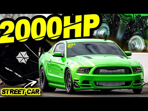 2000HP Street Coyote Mustang "The Snot Rocket" (Twin 76MM Turbo V8 on 40+PSI)