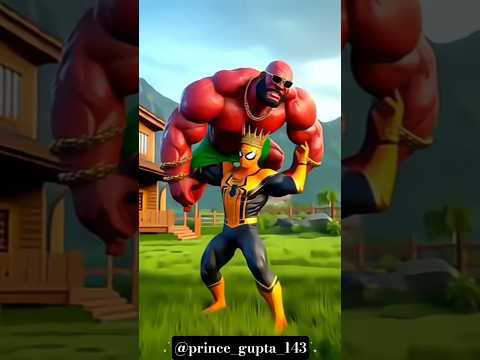 Hulk ko utha ke Chand per Bheja !!!!💀 💪#spiderman #youtubeshorts #marvel #hulk #shorts #funny #ai