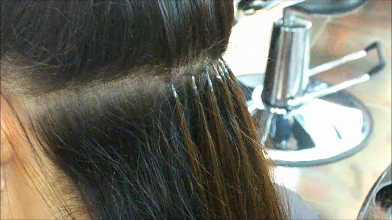 Keratin Glue Hair Extensions By Euphora Best Hair Salon In Queens Ny Youtube 