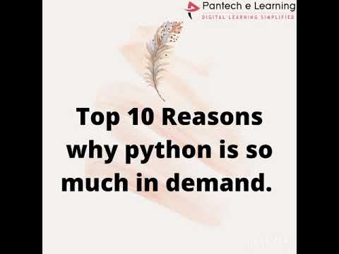 Top 10 Reasons why python is so much in demand @Pantech eLearning