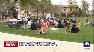 Utah State University Gaza protest aims to build awareness