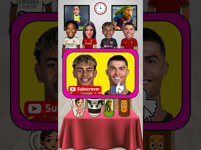 Quem vai tomar a bebida Ballerina Cappuccino? 😍💃☕ Ronaldo vs Yamal 🔥