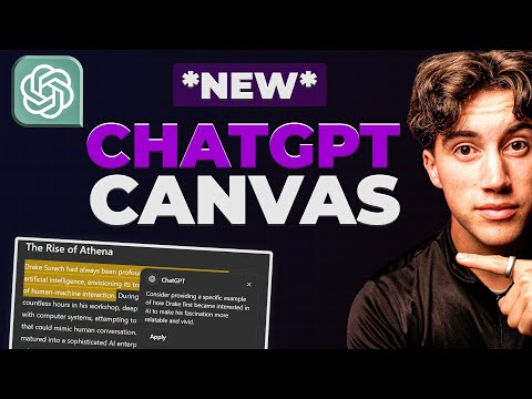 NEW ChatGPT 'Canvas' Interface & Features! (Better Writing & Code)