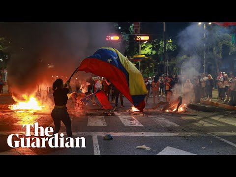 Thousands protest across Venezuela after Maduro declared winner of presidential election