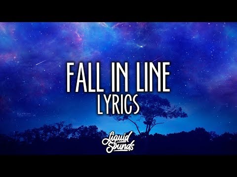 Christina Aguilera & Demi Lovato - Fall In Line (Lyrics / Lyric Video)
