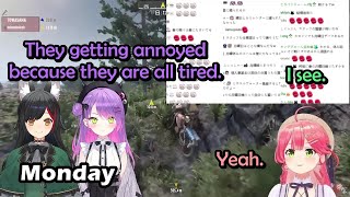 Mio-fa, Kezoku, and 35P spam Kanade's emote after Mio, Towa, and Miko 