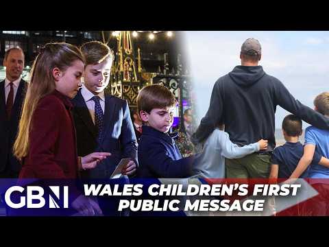 George, Charlotte and Louis share first ever royal message with photograph taken by Princess Kate
