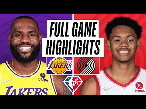 LAKERS at TRAIL BLAZERS | FULL GAME HIGHLIGHTS | February 8, 2022 video clip