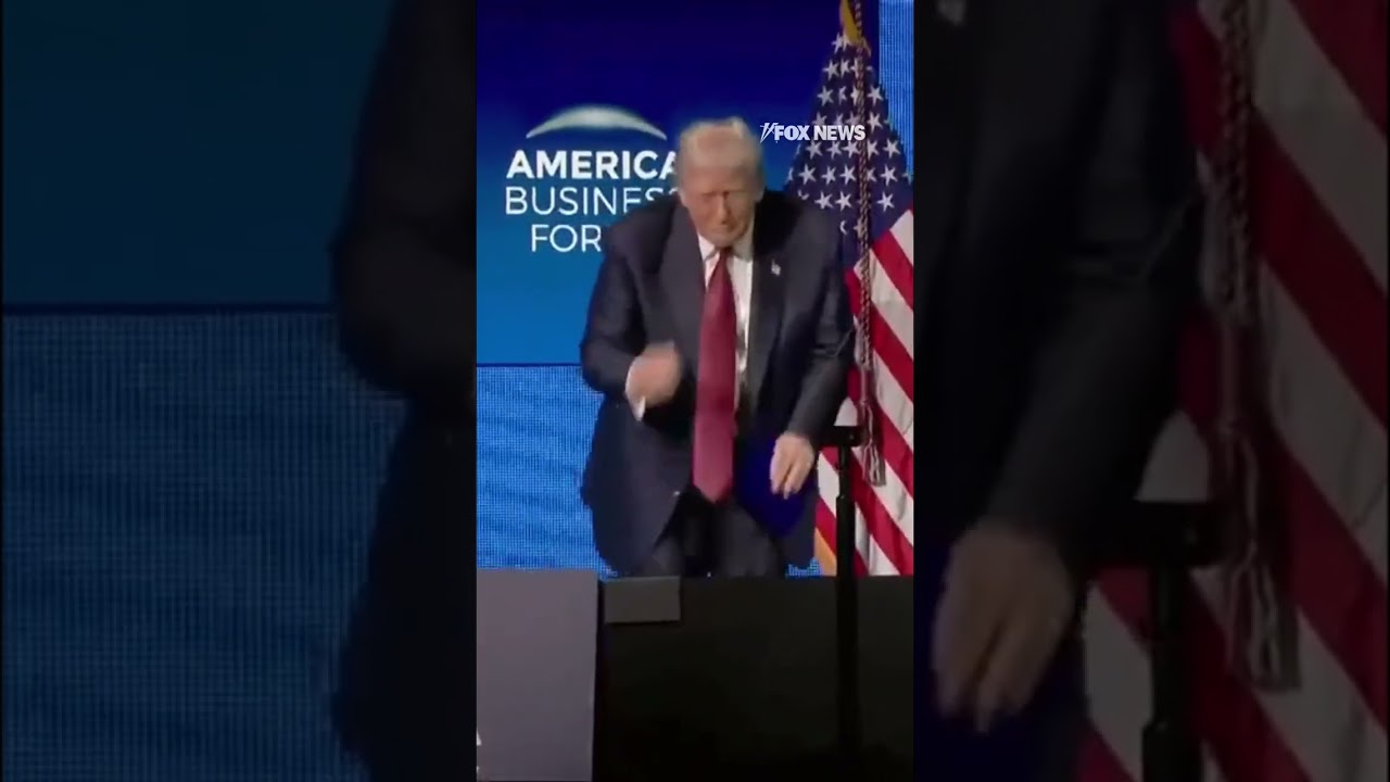 BUST A MOVE: President Trump breaks out his signature dance moves #trump #shorts #dance