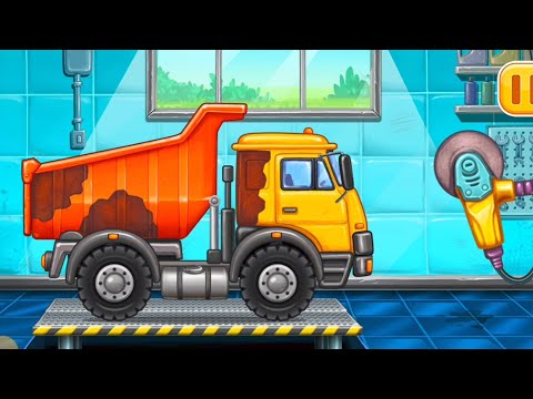 PERMAINAN EDUKASI ANAK BELAJAR MERAKIT DAN MEMPERBAIKI TRUK DUMPER | GO KIDS