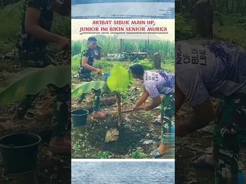 senior langsung lari mengejar junior itu #tni #tniindonesia #bravo