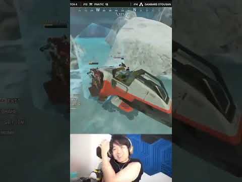 神プレイ過ぎｗｗ 世界大会でDogmaが見せた180度回転トライデントに衝撃を受けるTIE Ru | Apex Legends  #Shorts